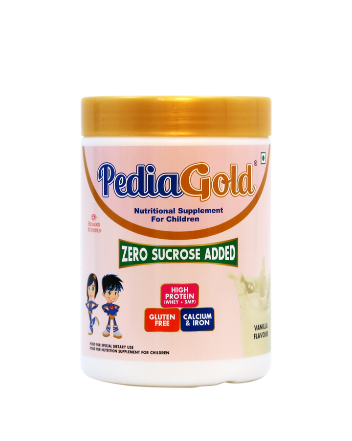 PediaGold | Sucrose FREE Nutritional Supplement for Kids – 400g Jar (Vanilla Flavour)