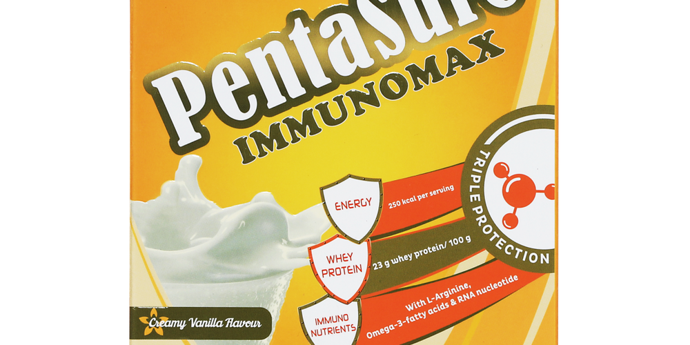 Pentasure Immunomax – Immunity Booster Drink with Antioxidants & Vitamins – Creamy Vanilla - 4 Sachet X 61g - 244gm