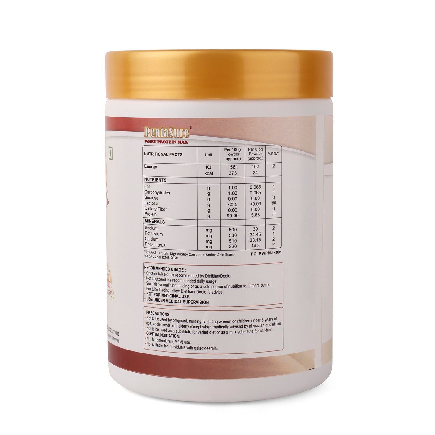 PentaSure Whey Max - 90% Whey Protein Isolate