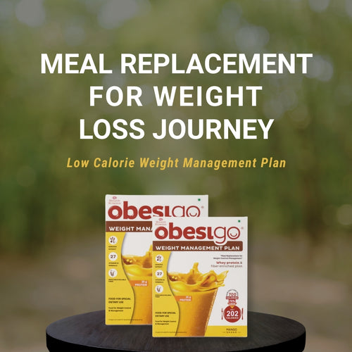 Obesigo  – Best Meal Replacement Shake for Weight Loss (350gm, 7 Sachets - Weekly Plan, Mango Flavour)