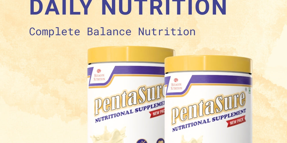 PentaSure Complete Balanced Nutrition | Daily Nutrition Protein Shake | Vanilla - 1kg | Whey, Milk & Soy Protein Blend | 36 Vital Nutrients | BCAA (Leucine) & Prebiotic FOS | Supports Energy, Immunity & Muscle Health | Easy to Digest Supplement