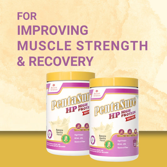 Pentasure HP Whey Protein – High Protein Powder for Muscle Recovery & Strength - 1 kg