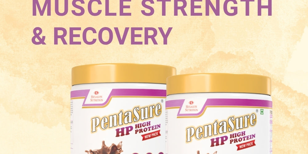 PentaSure HP Whey Protein Powder | Chocolate Flavor – 400g | High Protein High Fiber Nutritional Supplement Drink | 45g Protein per 100g | Supports Muscle Strength, Recovery & Energy | Easy to Digest Formula for Daily Health & Fitness