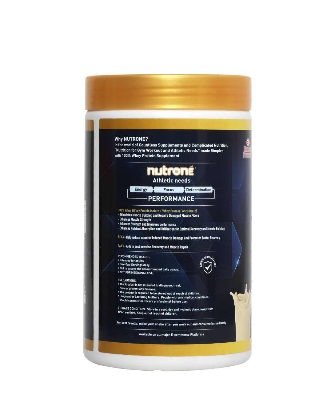 Nutrone 100% Whey Protein - Banana vanilla