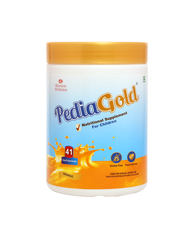 PEDIAGOLD | Nutrition Supplement For Children- Delicious Mango Flavor - 400G Tin