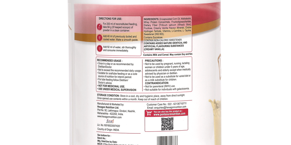 Pentasure RENAL – Renal Nutrition Powder for Kidney Care - 1 Kg