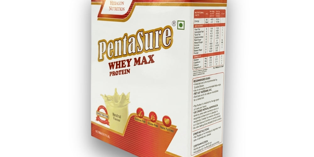PentaSure Whey Max – 90% Whey Protein Isolate (Neutral Flavor) -Travel Pack each - sachet of 5gm (5 x 5gm) -25gm