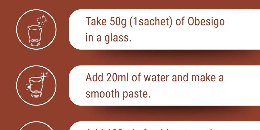 Obesigo Chocolate Weight Loss Shake –  Pack of 4 - monthly pack