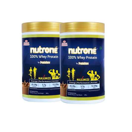 Nutrone 100% Whey Protein - Choffee-480gm (Pack of 2)