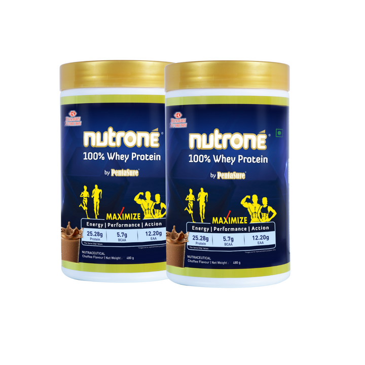 Nutrone 100% Whey Protein - Choffee-480gm (Pack of 2)