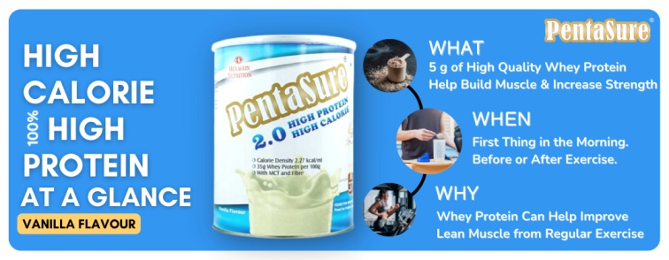 weight gain powder pentasure 2.0 with high protein and high calories